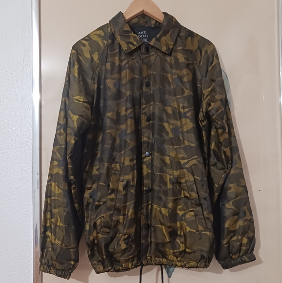 Vintage anti-social club camo jacket Size S - Picture 2 of 5